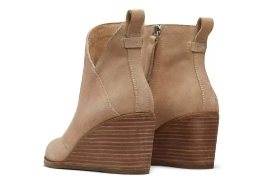 Women WomenSutton Oatmeal Suede Wedge Boot Oatmeal TOMS Boots and Booties