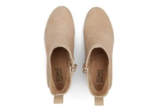 Women WomenSutton Oatmeal Suede Wedge Boot Oatmeal TOMS Boots and Booties