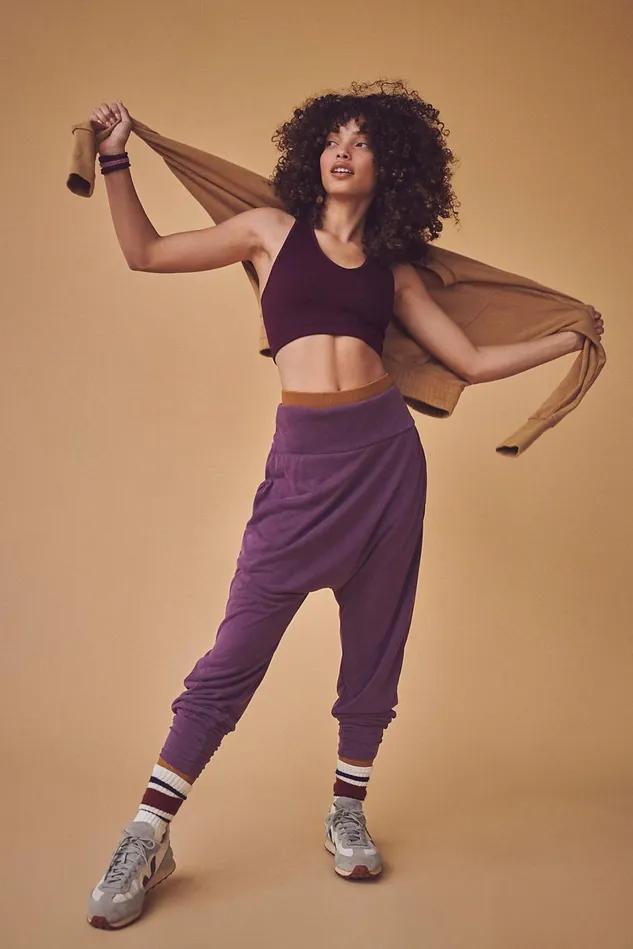 Women Workout Tops Free People Free Throw Crop Lilac Wine