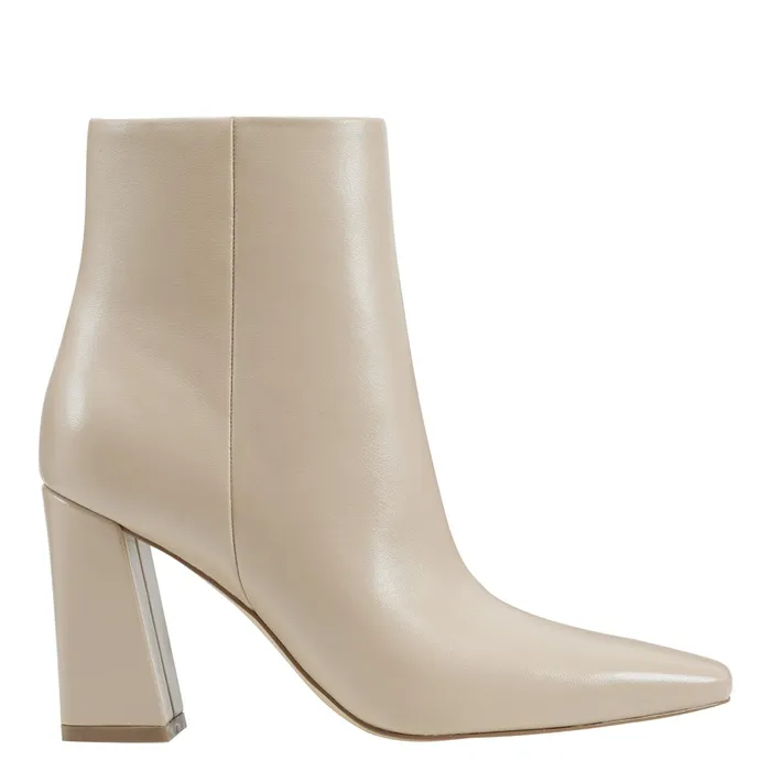 Women Yanara Heeled Bootie Natural Leather Marc Fisher Boots and Booties