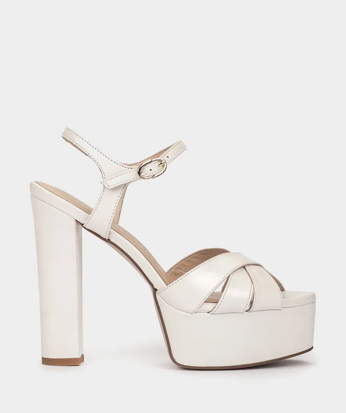 Women Zarautz White 8211 Heeled Sandals Pedro Miralles