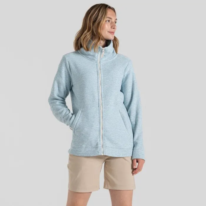 Womens Full Zip Fleece Craghoppers Aio Full Zip Fleece Sky Blue