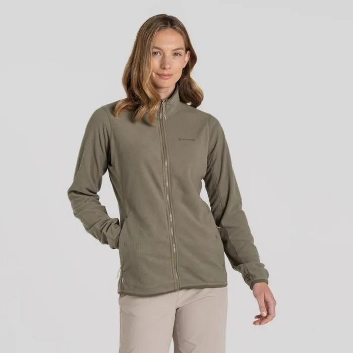 Womens Full Zip Fleece Craghoppers NosiLife Anya Jacket Soft Moss