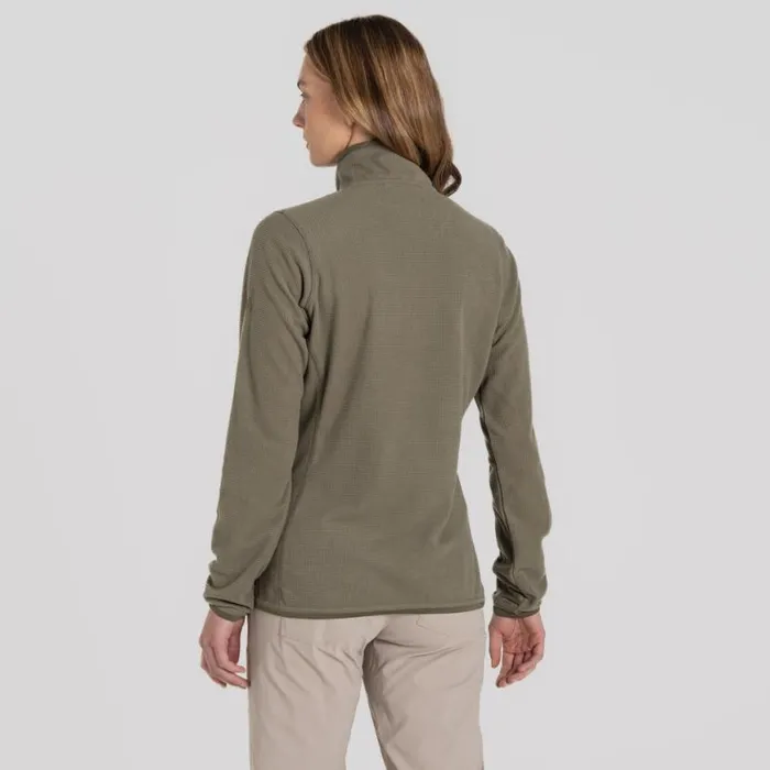 Womens Full Zip Fleece Craghoppers NosiLife Anya Jacket Soft Moss