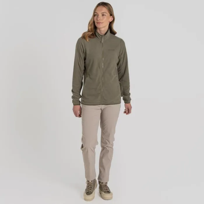 Womens Full Zip Fleece Craghoppers NosiLife Anya Jacket Soft Moss