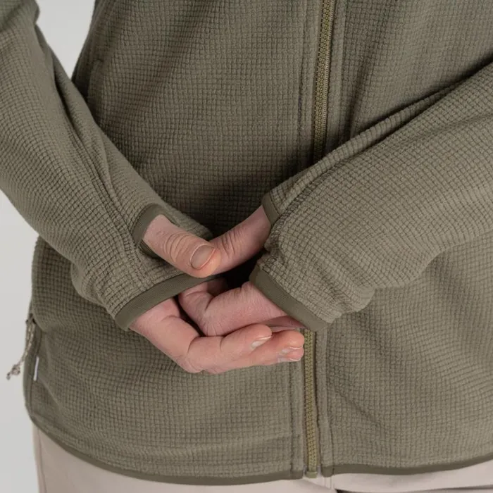 Womens Full Zip Fleece Craghoppers NosiLife Anya Jacket Soft Moss