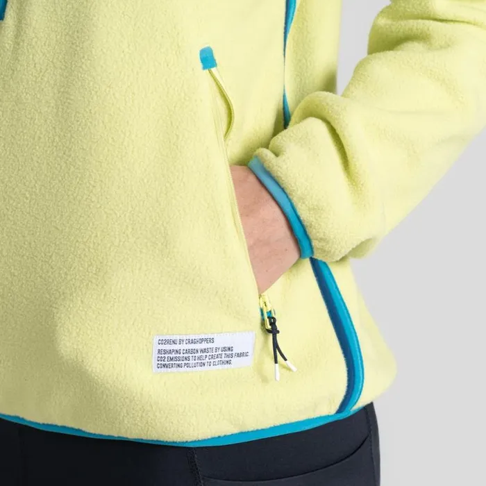 Womens Half Zip Fleece Craghoppers CO2 Renu Half Zip Fleece Key Lime Womens Half Zip Fleece Craghoppers CO2 Renu Half Zip Fleece Key Lime
