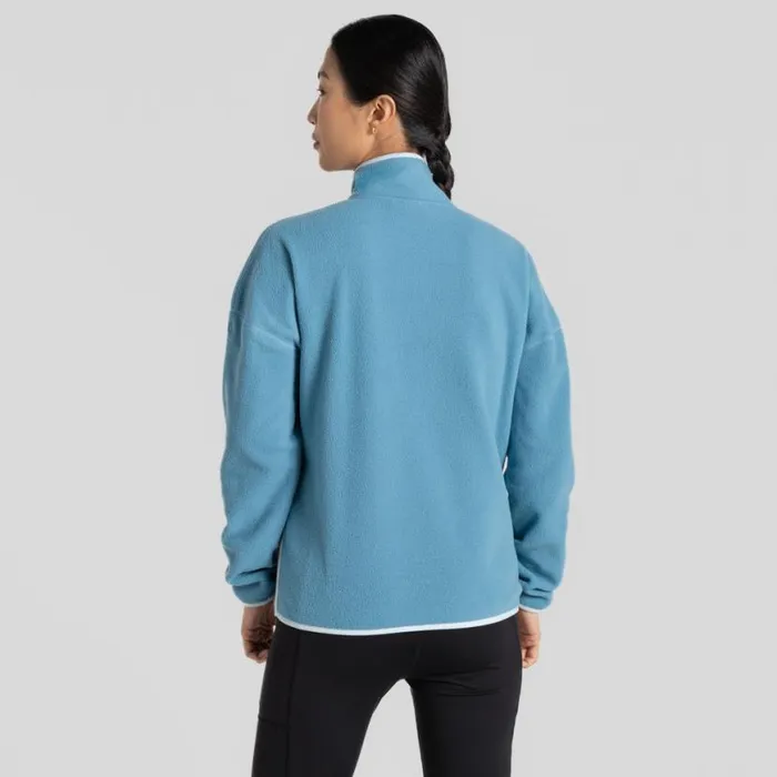 Womens Half Zip Fleece Craghoppers CO2 Renu Half Zip Fleece Light Denim Womens Half Zip Fleece Craghoppers CO2 Renu Half Zip Fleece Light Denim