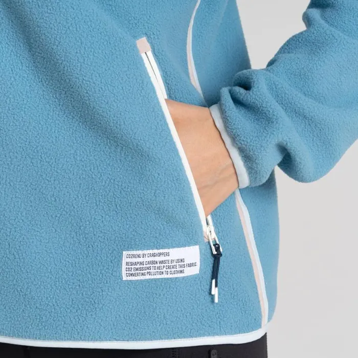 Womens Half Zip Fleece Craghoppers CO2 Renu Half Zip Fleece Light Denim Womens Half Zip Fleece Craghoppers CO2 Renu Half Zip Fleece Light Denim