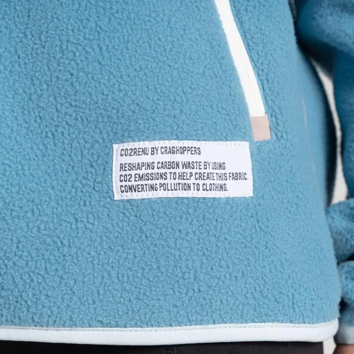 Womens Half Zip Fleece Craghoppers CO2 Renu Half Zip Fleece Light Denim Womens Half Zip Fleece Craghoppers CO2 Renu Half Zip Fleece Light Denim