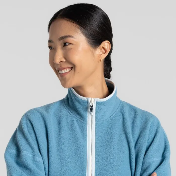 Womens Half Zip Fleece Craghoppers CO2 Renu Half Zip Fleece Light Denim Womens Half Zip Fleece Craghoppers CO2 Renu Half Zip Fleece Light Denim