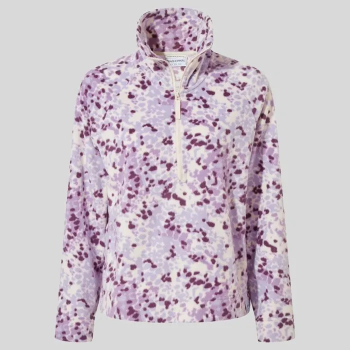 Womens Half Zip Fleece Craghoppers Evie Half Zip Fleece Verbena Print Womens Half Zip Fleece Craghoppers Evie Half Zip Fleece Verbena Print
