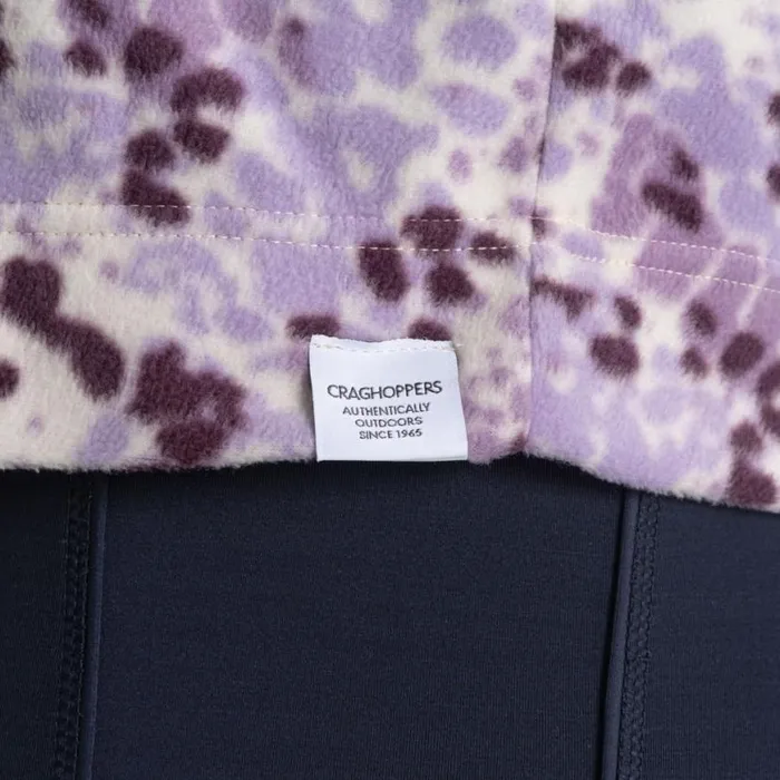Womens Half Zip Fleece Craghoppers Evie Half Zip Fleece Verbena Print Womens Half Zip Fleece Craghoppers Evie Half Zip Fleece Verbena Print