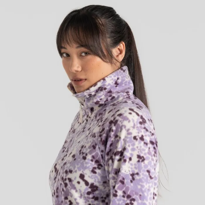 Womens Half Zip Fleece Craghoppers Evie Half Zip Fleece Verbena Print Womens Half Zip Fleece Craghoppers Evie Half Zip Fleece Verbena Print