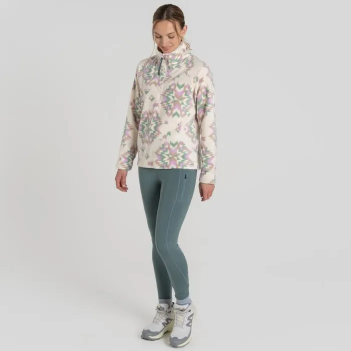 Womens Half Zip Fleece Craghoppers Lago Half Zip Fleece Calico Orchid Print Womens Half Zip Fleece Craghoppers Lago Half Zip Fleece Calico Orchid Print