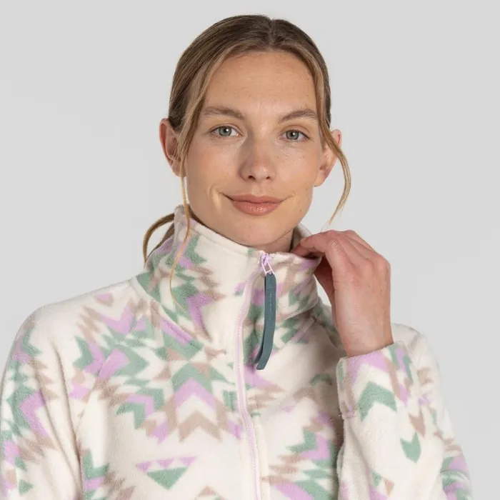 Womens Half Zip Fleece Craghoppers Lago Half Zip Fleece Calico Orchid Print Womens Half Zip Fleece Craghoppers Lago Half Zip Fleece Calico Orchid Print