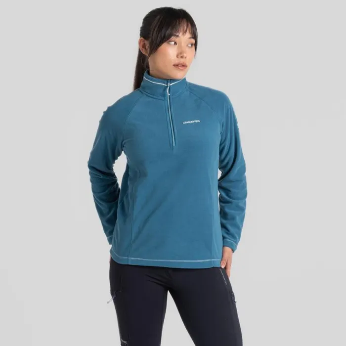 Womens Half Zip Fleece Craghoppers Miska VI Half Zip Fleece Tay Blue