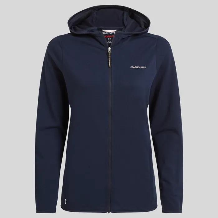Womens Half Zip Fleece Craghoppers NosiLife Afia Hooded Jacket Blue Navy Womens Half Zip Fleece Craghoppers NosiLife Afia Hooded Jacket Blue Navy