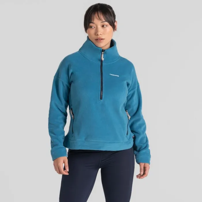 Womens Half Zip Fleece Craghoppers Polartec Caprice Half Zip Fleece Tay Blue