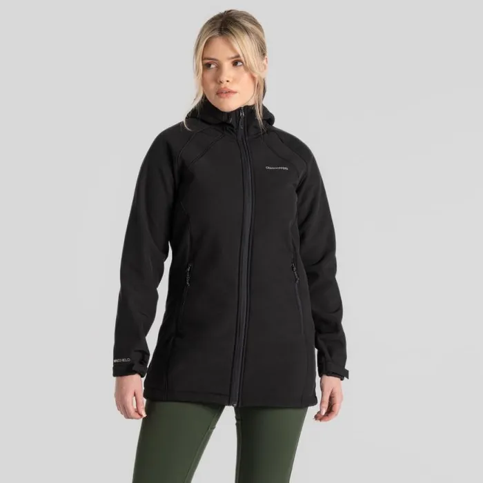 Womens Insulated Jackets Craghoppers Gwen Hooded Jacket Black