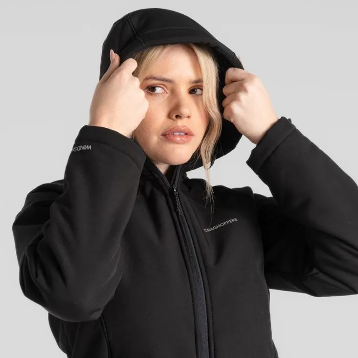 Womens Insulated Jackets Craghoppers Gwen Hooded Jacket Black