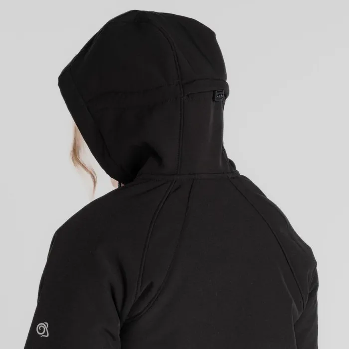 Womens Insulated Jackets Craghoppers Gwen Hooded Jacket Black