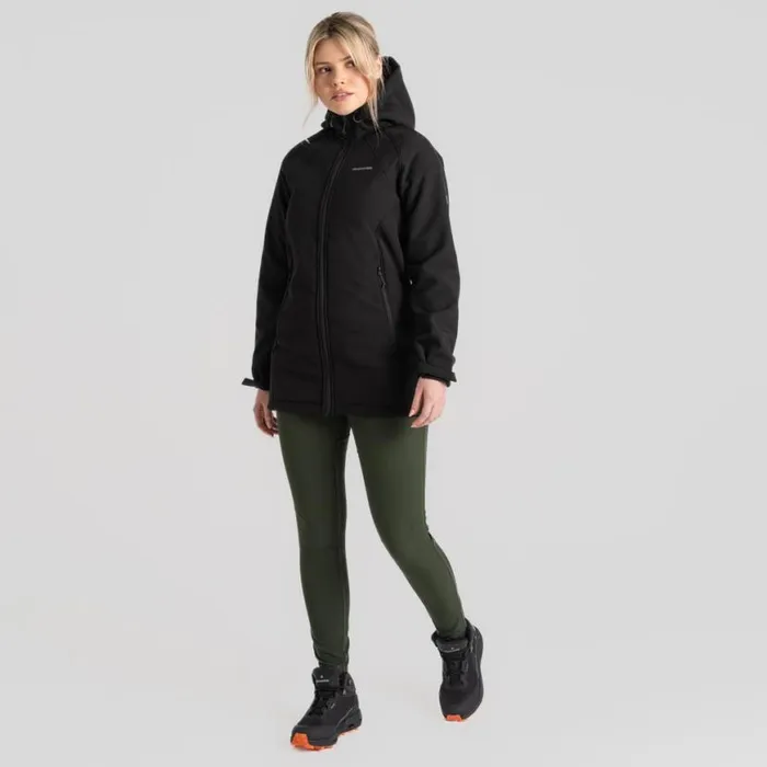 Womens Insulated Jackets Craghoppers Gwen Hooded Jacket Black
