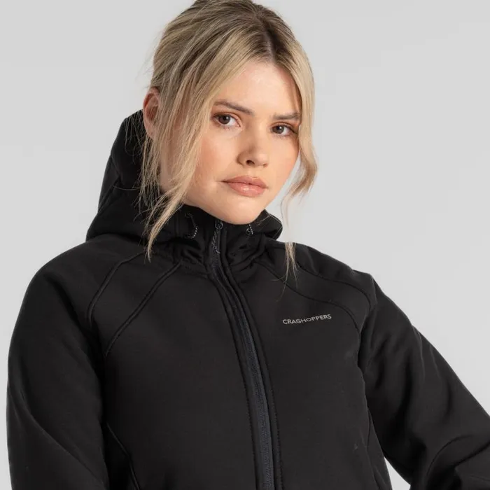 Womens Insulated Jackets Craghoppers Gwen Hooded Jacket Black