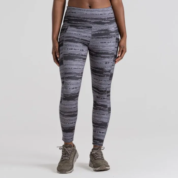 Womens Leggings Craghoppers Kiwi Legging Charcoal Print Womens Leggings Craghoppers Kiwi Legging Charcoal Print