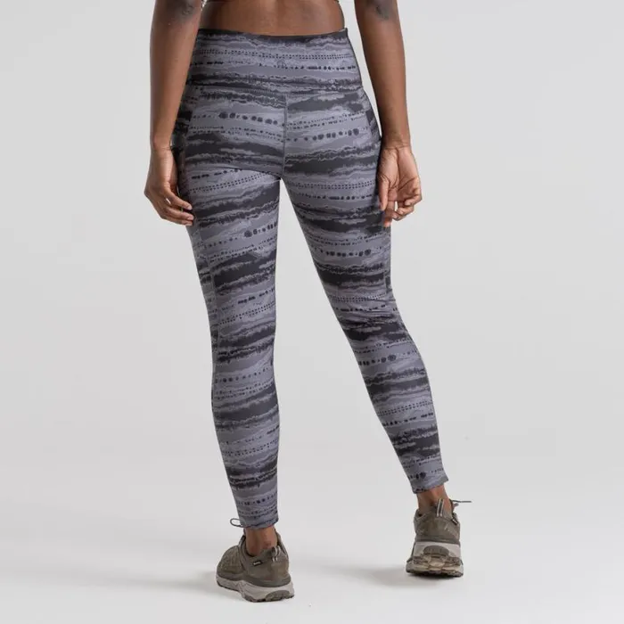 Womens Leggings Craghoppers Kiwi Legging Charcoal Print Womens Leggings Craghoppers Kiwi Legging Charcoal Print