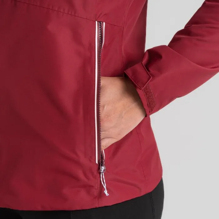 Womens Waterproof Jackets Craghoppers Brielle Waterproof Jacket Mulberry Jam