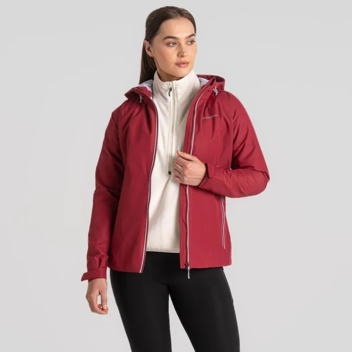 Womens Waterproof Jackets Craghoppers Brielle Waterproof Jacket Mulberry Jam