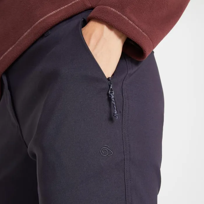 Womens Zip Off Trousers Craghoppers Kiwi Pro II Convertible Trousers Dark Navy