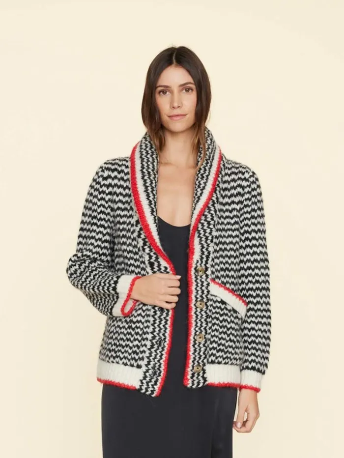 Xirena Black Creme Coltyn Sweater Women Sweaters and Jackets