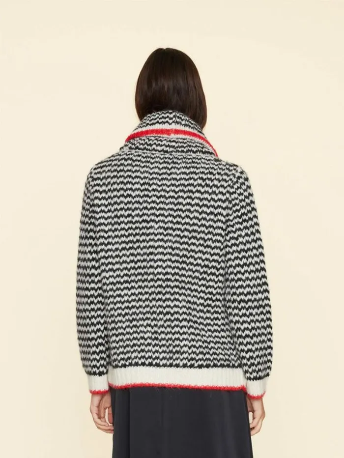 Xirena Black Creme Coltyn Sweater Women Sweaters and Jackets