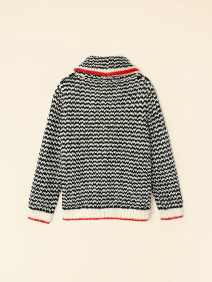 Xirena Black Creme Coltyn Sweater Women Sweaters and Jackets