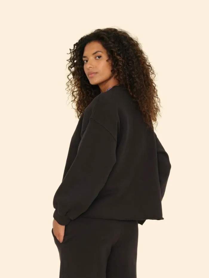 Xirena Black Honor Sweatshirt Women Sweats and Tees