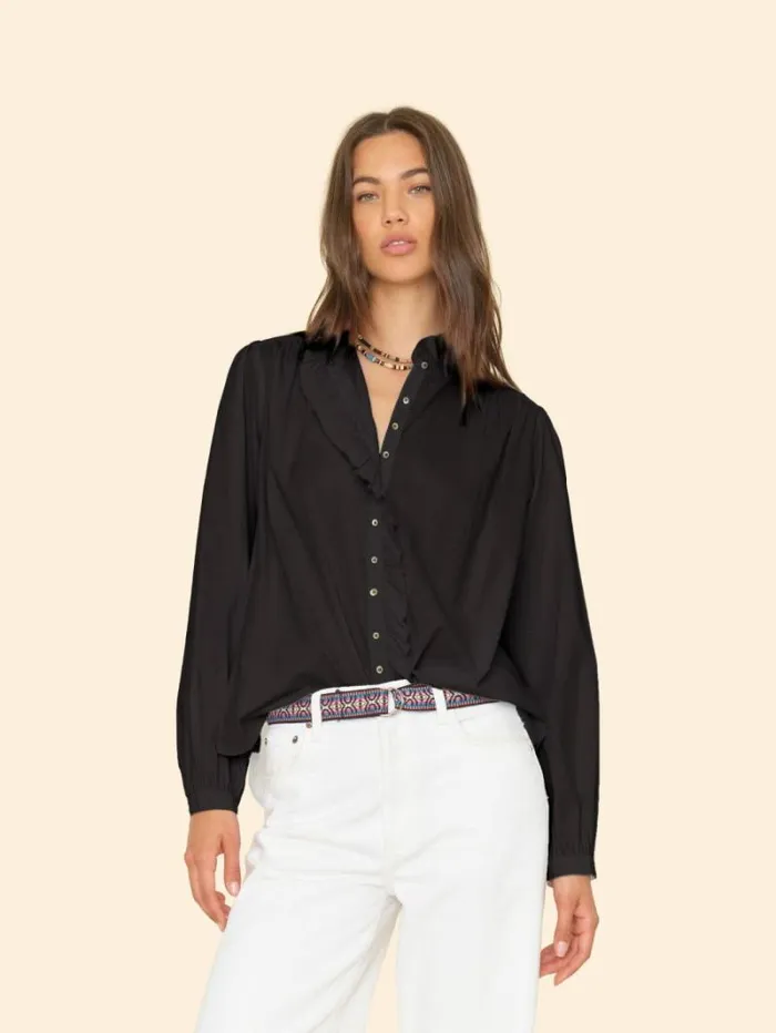 Xirena Black Nicholson Shirt Women Shirts