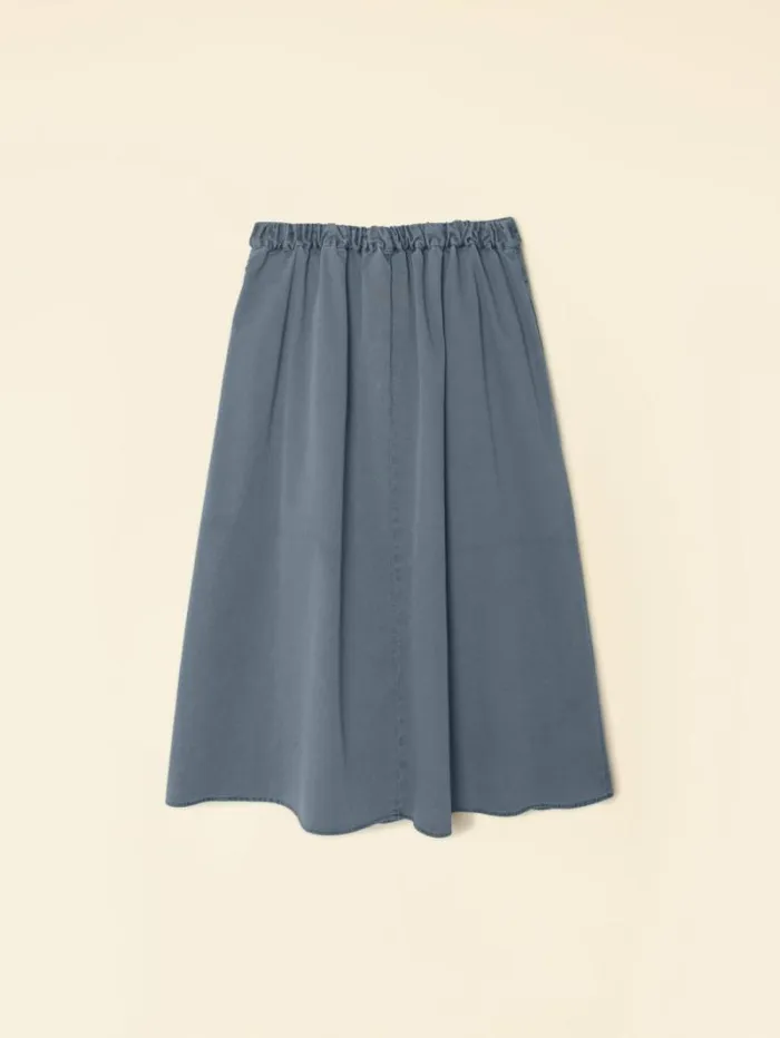 Xirena Blue Storm Bellan Twill Skirt Women Skirts