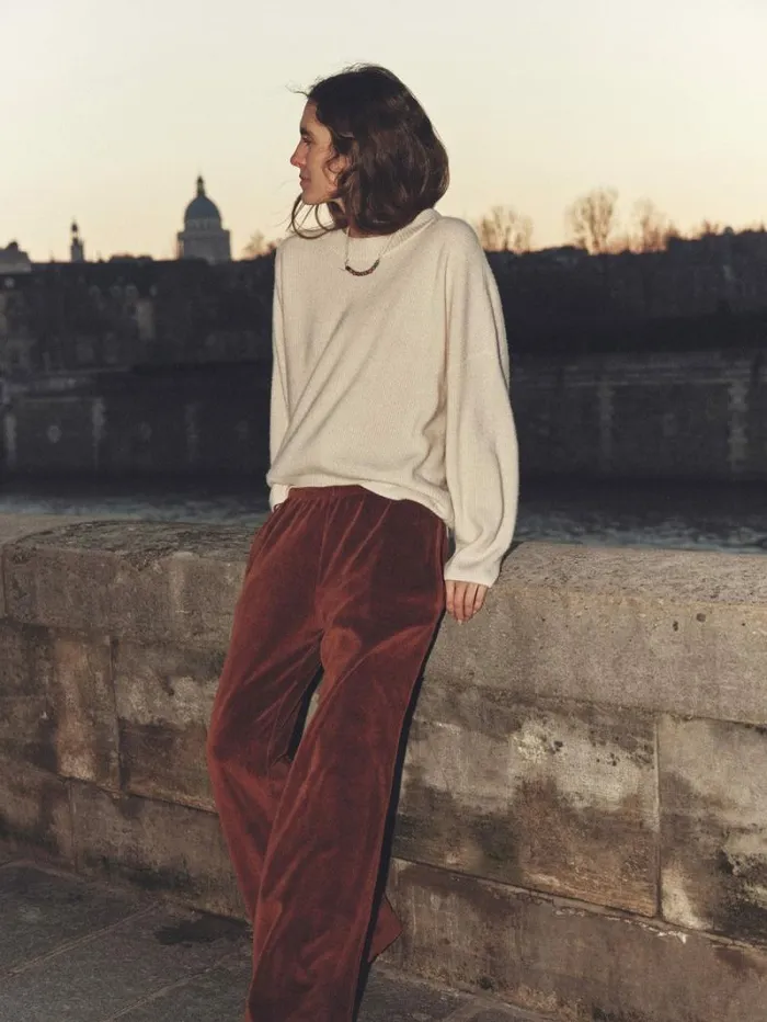 Xirena Brown Sugar Mavis Velour Sweatpant Women Sweats and Tees