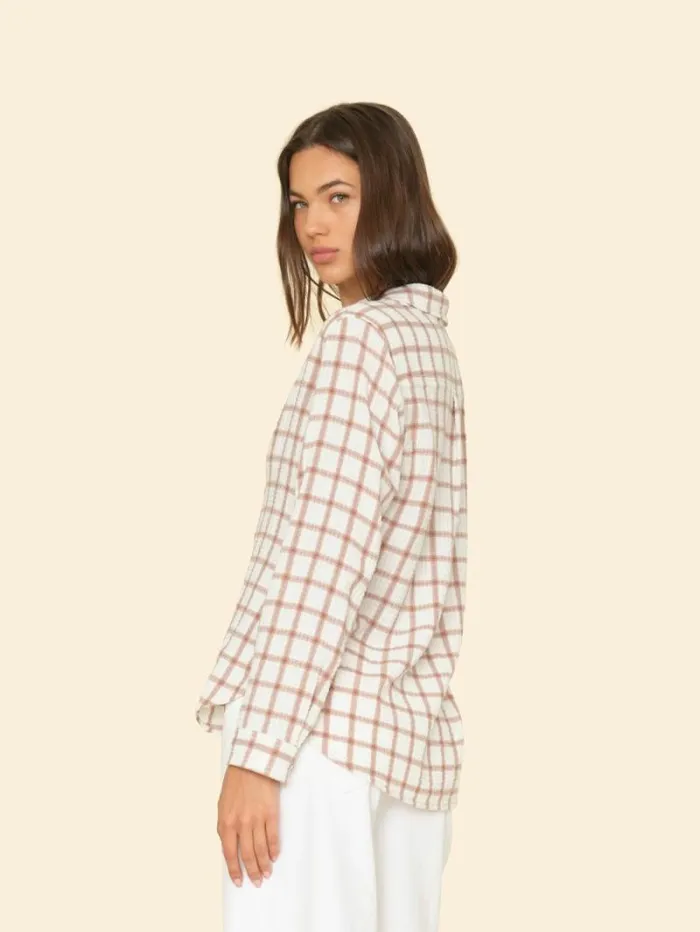 Xirena Cream Clay Scout Shirt Women Shirts