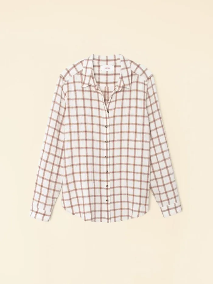 Xirena Cream Clay Scout Shirt Women Shirts