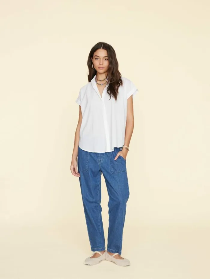 Xirena Deep Indigo Mercer Denim Pant Women Pants and Jumpsuits