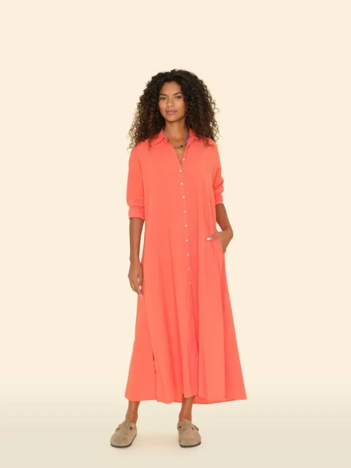 Xirena Orange Sunset Boden Dress Women Dresses