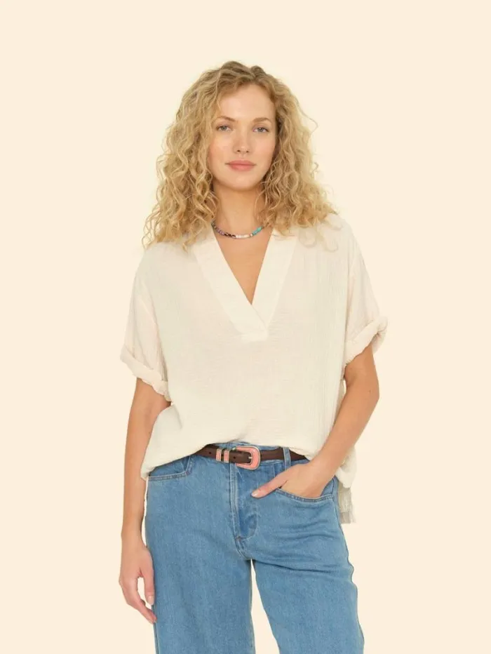 Xirena Oysterette Avery Top Women Tops