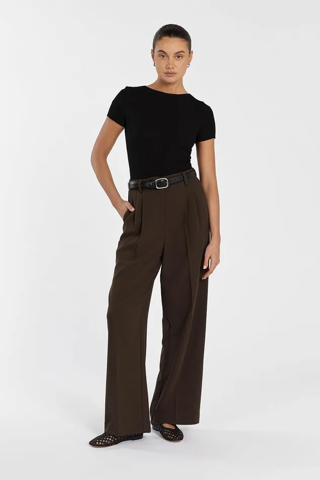 ZENDAYA BITTER CHOC PANT Women DISSH Pants